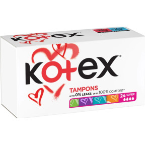 Гігієнічні тампони KOTEX Super, 24 шт